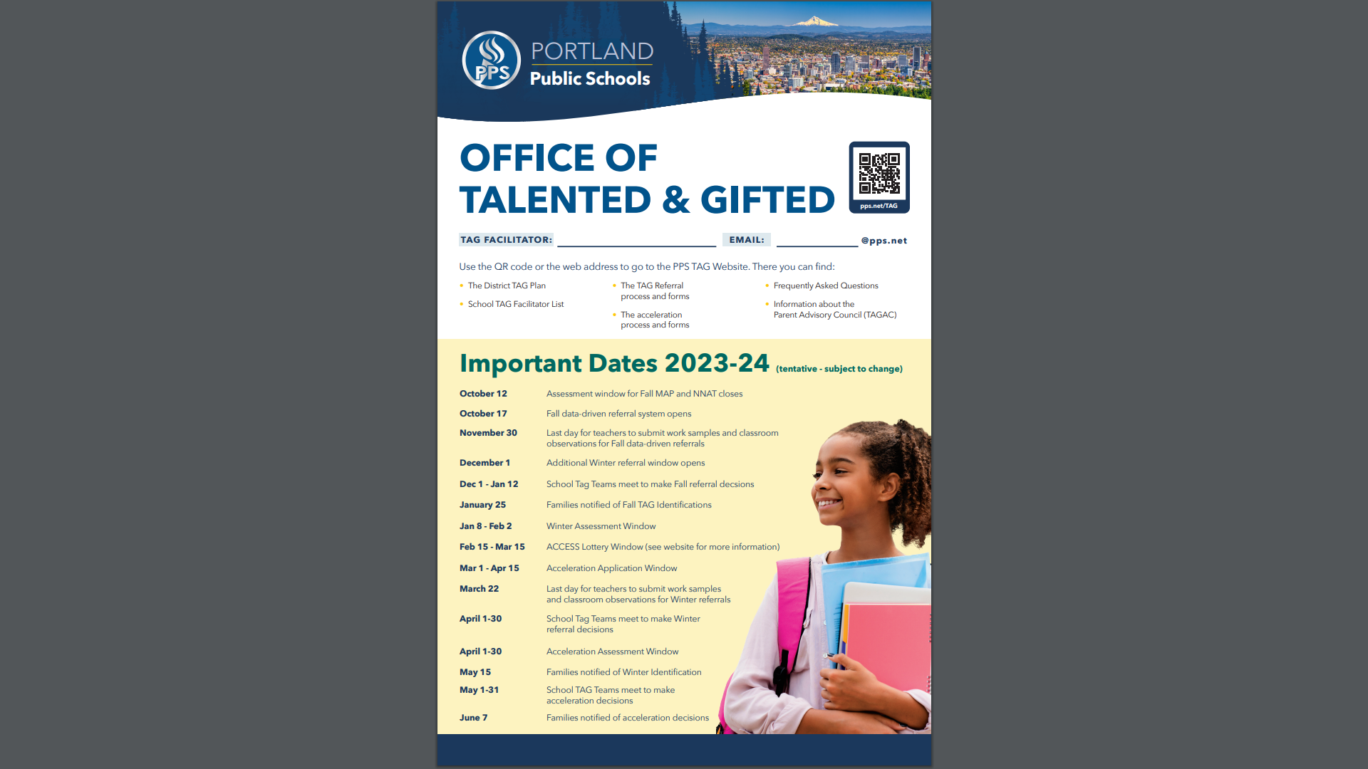 Office of talented and gifted flyer